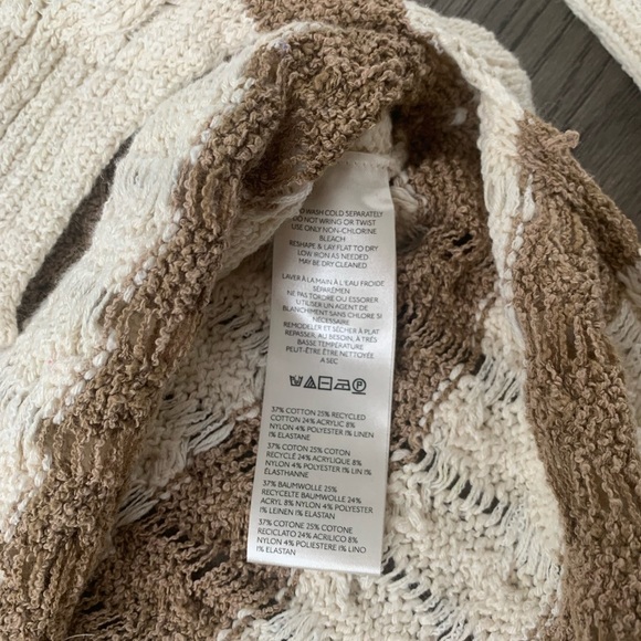 Anthropologie Pilcro Longline Stitch Sweater - Size M - Neutral - NWOT - Picture 10 of 10